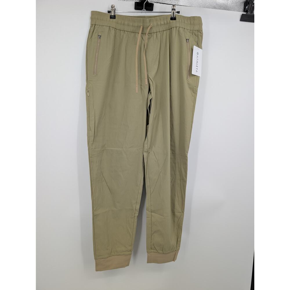 Athleta Lightweight Olive Green Jogger Pants XL Tall